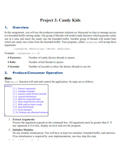 candy kids project template