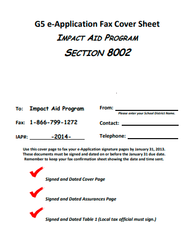 e application fax cover sheet template