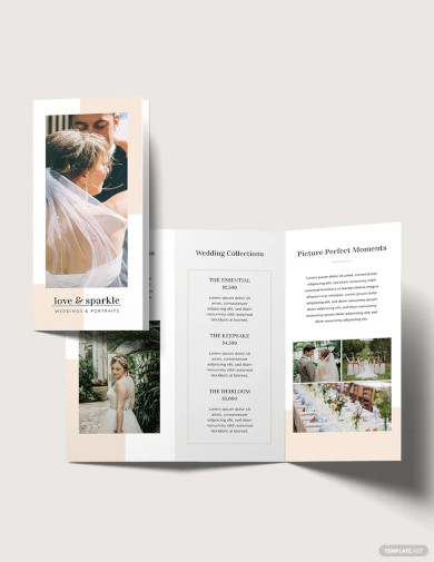 fall wedding brochure template
