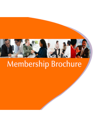 membership brochure template