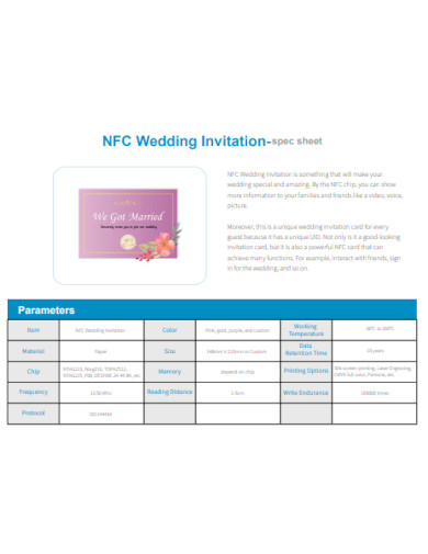 nfc wedding invitation template
