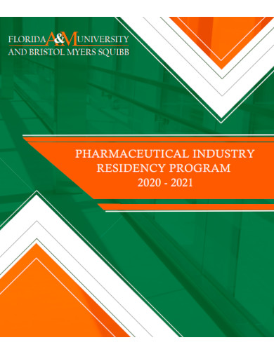 pharmaceutical industry program brochure template