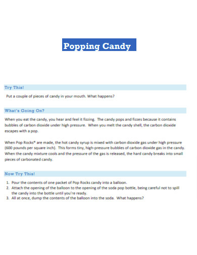 popping candy template