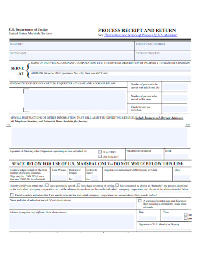 process receipt and return template