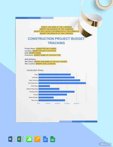 project budget tracking template