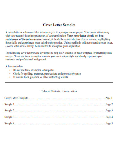 sample cover letter template