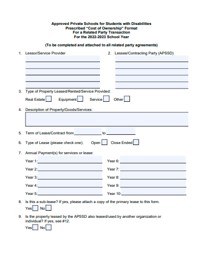 simple transaction form template
