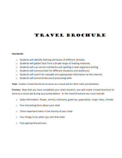 travel brochure template