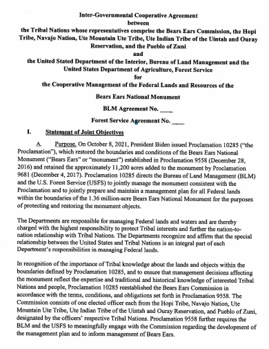 inter governmental cooperative agreement template