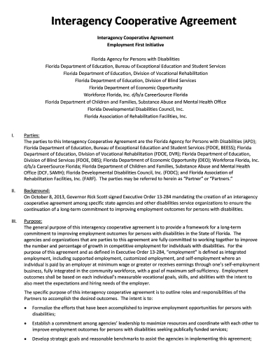interagency cooperative agreement template