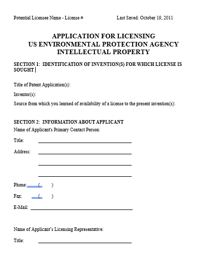 printable license application template