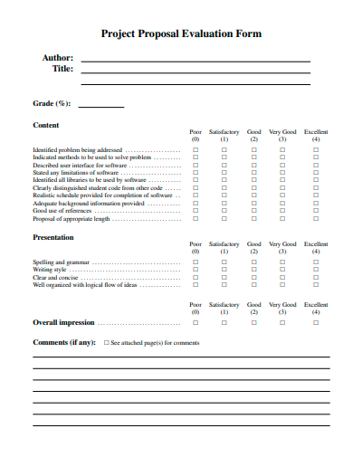 project proposal evaluation form template