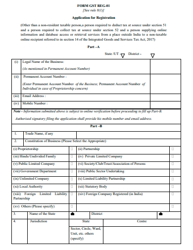 registration application in pdf