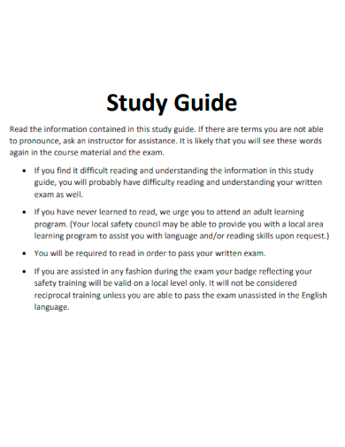 basic study guide
