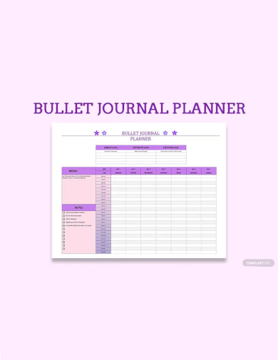 bullet journal planner