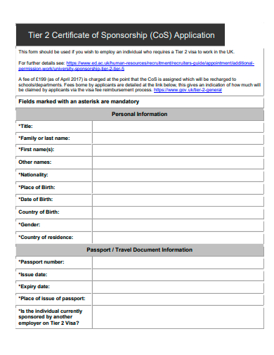 certificate of sponsorship application template
