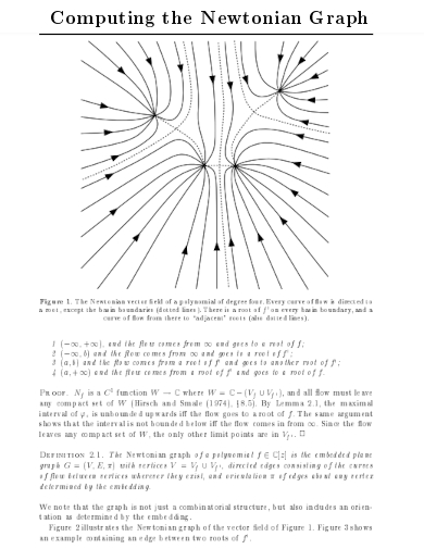 computing the newtonian graph