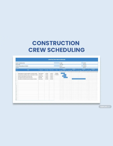 construction crew scheduling