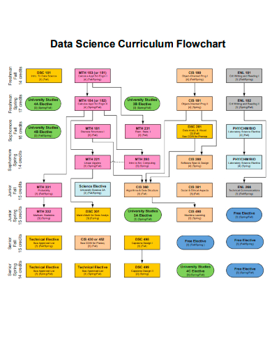 data science curriculum flowchart