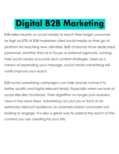 digital b2b marketing