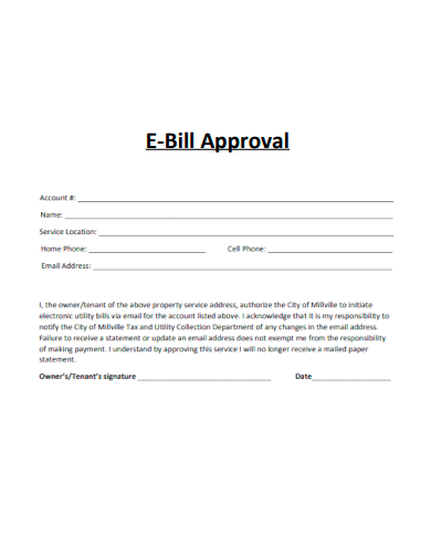 e bill approval