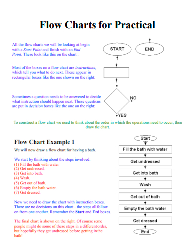flow charts for practical