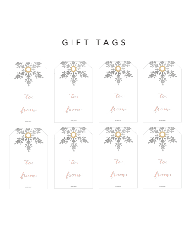 formal gift tags