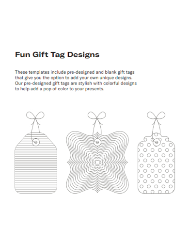 fun gift tag designs