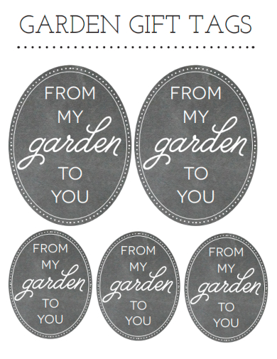 garden gift tags