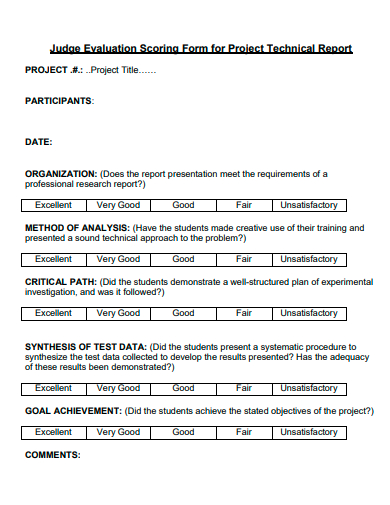 judge evaluation scoring form template