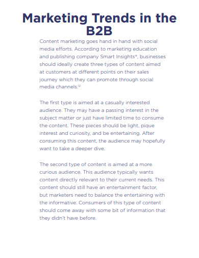 marketing trends in the b2b