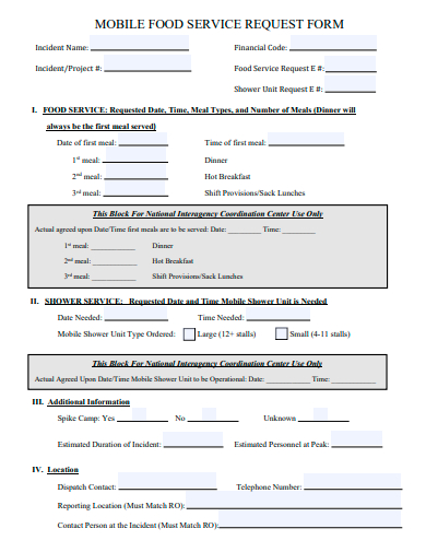 mobile food service request form template