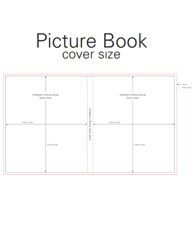 picture book cover size