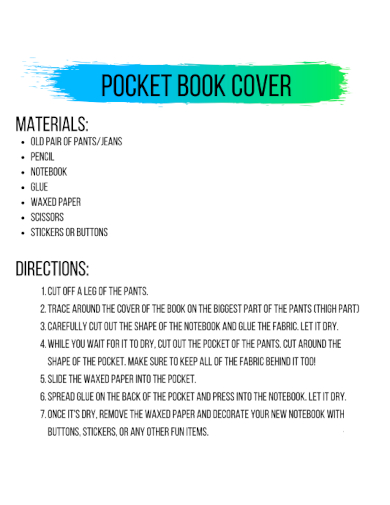 pocket book cover