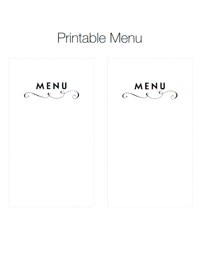 FREE 24+ Blank Menu Samples in Google Docs, Illustrator, MS Word, Apple ...