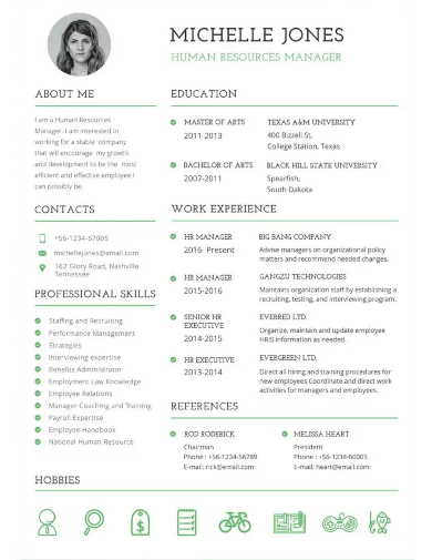 professional hr resume template