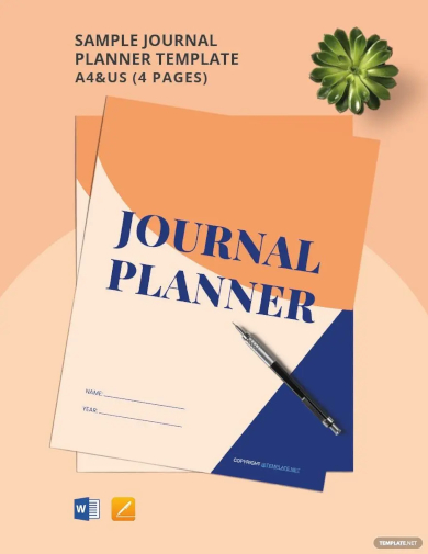 sample journal planner template