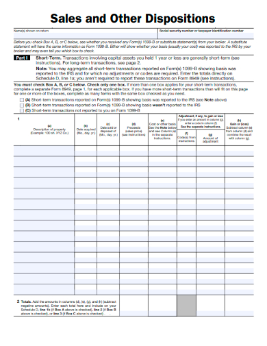 sample sales and other dispositions form template