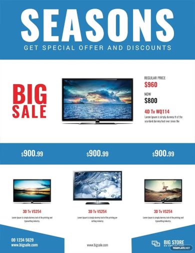 seasons sale template