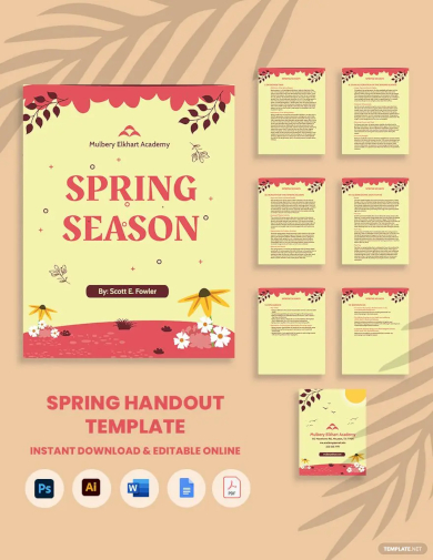 spring handout template
