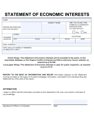 assignment of economic interest agreement