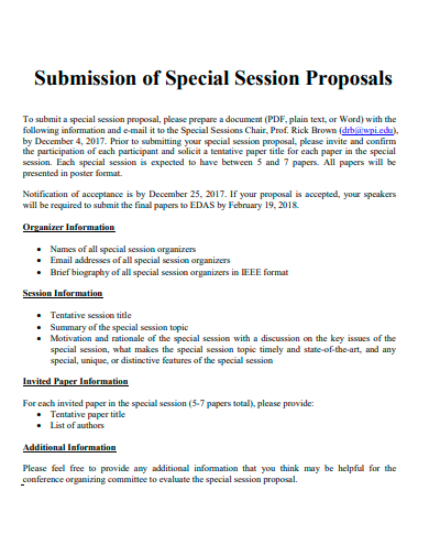 submission of special session proposal template