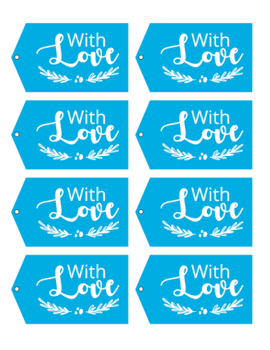 with love gift tags