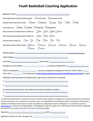 youth basketball coaching application template