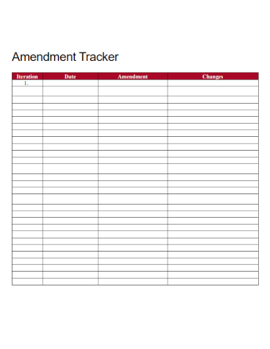 amendment tracker