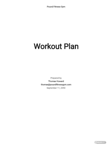 blank workout plan template