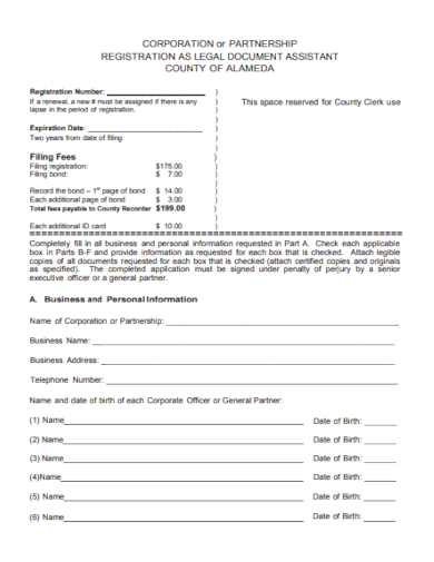 business legal document sample