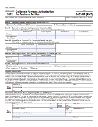 business payment authorization form
