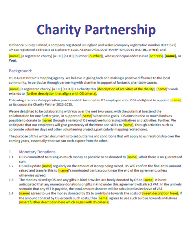 charity partnership