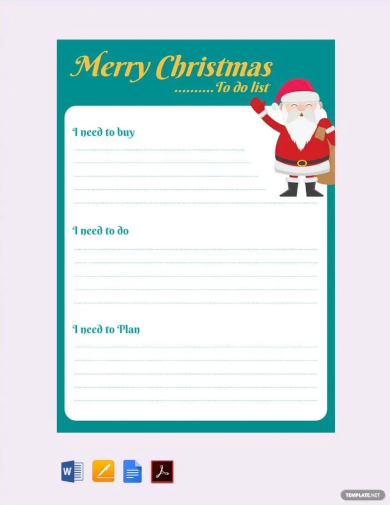 christmas wish list template